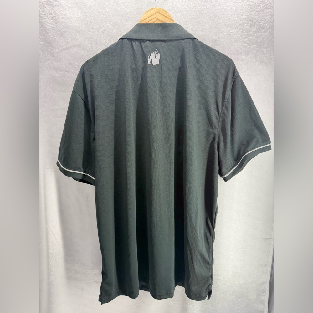 Gorilla Wear Black Polo Shirt Size 4XL - Picture 3 of 7
